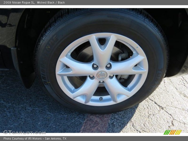 Wicked Black / Black 2009 Nissan Rogue SL