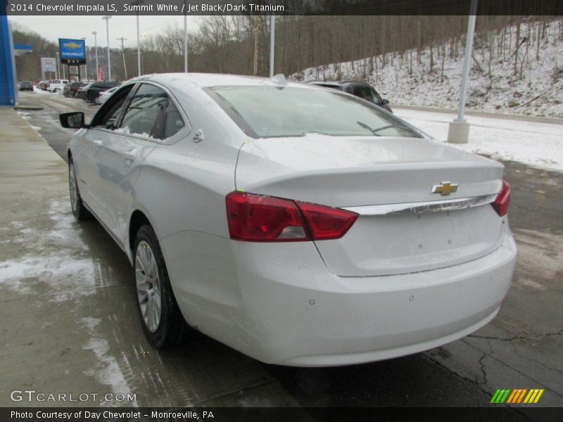 Summit White / Jet Black/Dark Titanium 2014 Chevrolet Impala LS