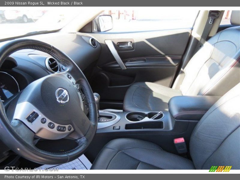 Wicked Black / Black 2009 Nissan Rogue SL