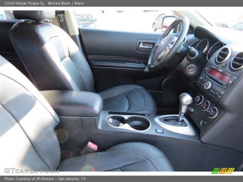 Wicked Black / Black 2009 Nissan Rogue SL