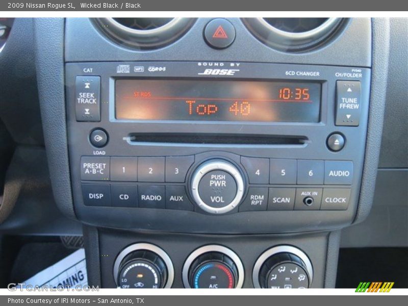 Wicked Black / Black 2009 Nissan Rogue SL