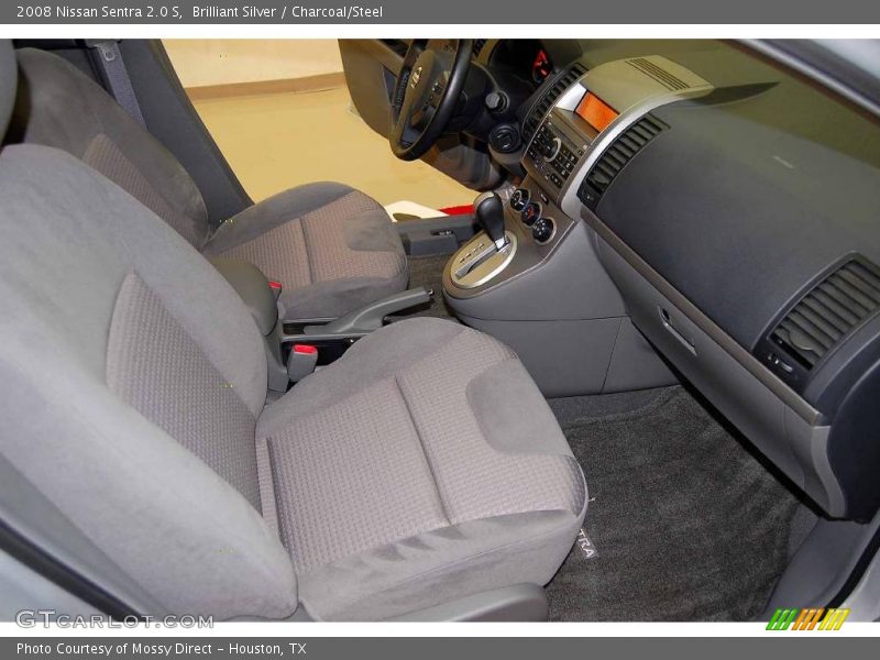 Brilliant Silver / Charcoal/Steel 2008 Nissan Sentra 2.0 S