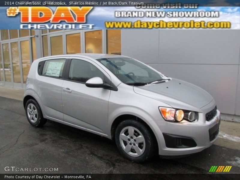 Silver Ice Metallic / Jet Black/Dark Titanium 2014 Chevrolet Sonic LS Hatchback
