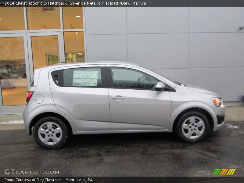Silver Ice Metallic / Jet Black/Dark Titanium 2014 Chevrolet Sonic LS Hatchback