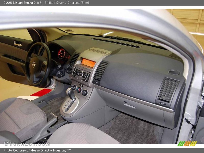 Brilliant Silver / Charcoal/Steel 2008 Nissan Sentra 2.0 S