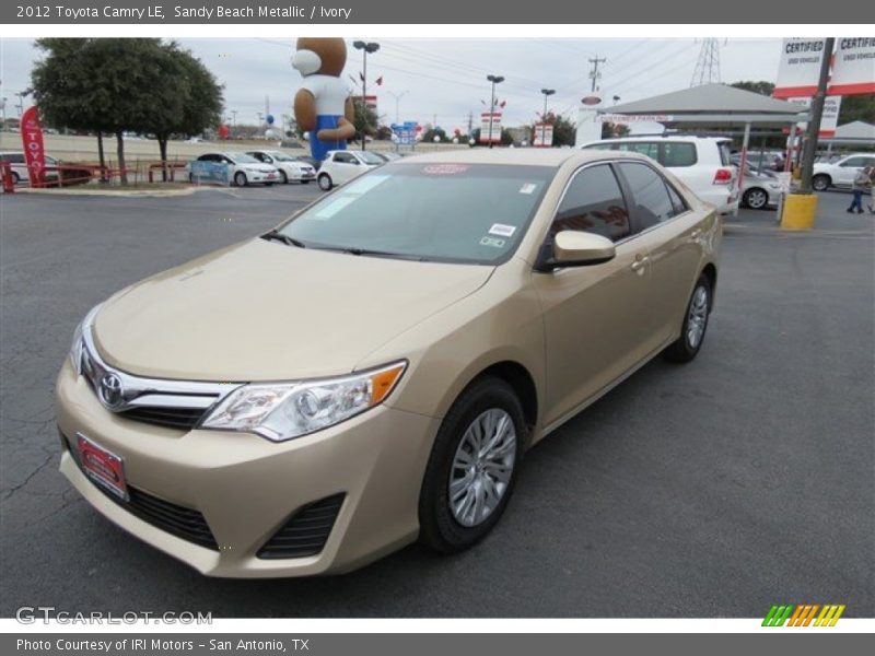 Sandy Beach Metallic / Ivory 2012 Toyota Camry LE