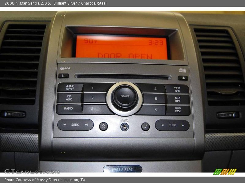 Brilliant Silver / Charcoal/Steel 2008 Nissan Sentra 2.0 S