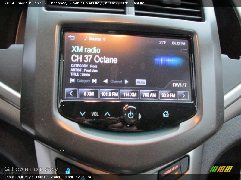 Silver Ice Metallic / Jet Black/Dark Titanium 2014 Chevrolet Sonic LS Hatchback