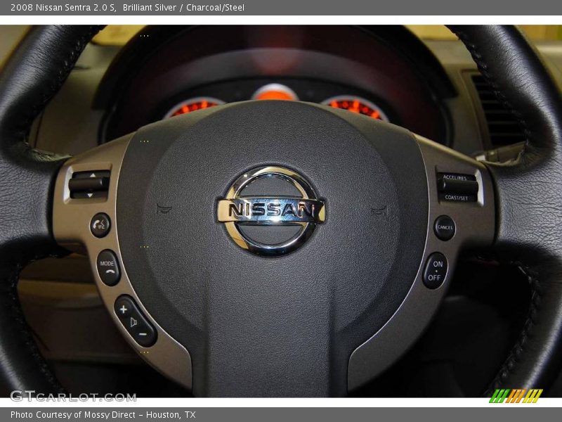 Brilliant Silver / Charcoal/Steel 2008 Nissan Sentra 2.0 S