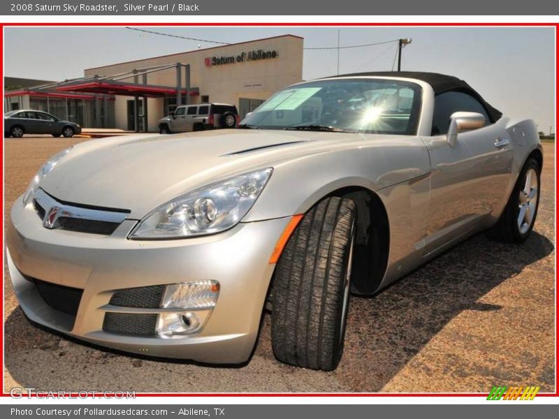Silver Pearl / Black 2008 Saturn Sky Roadster