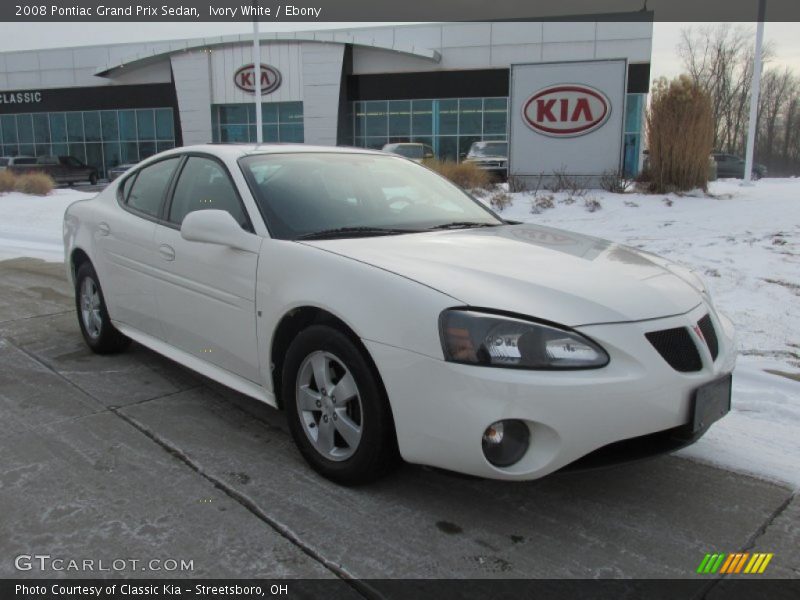 Ivory White / Ebony 2008 Pontiac Grand Prix Sedan