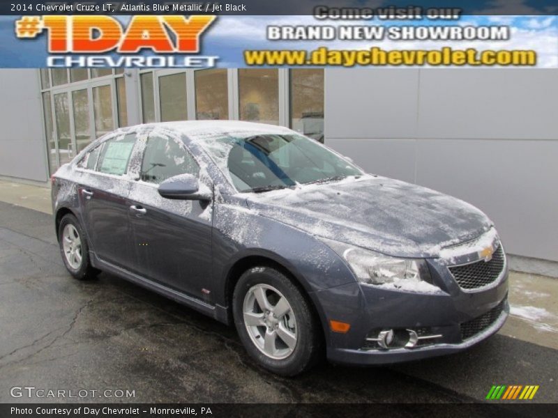 Atlantis Blue Metallic / Jet Black 2014 Chevrolet Cruze LT