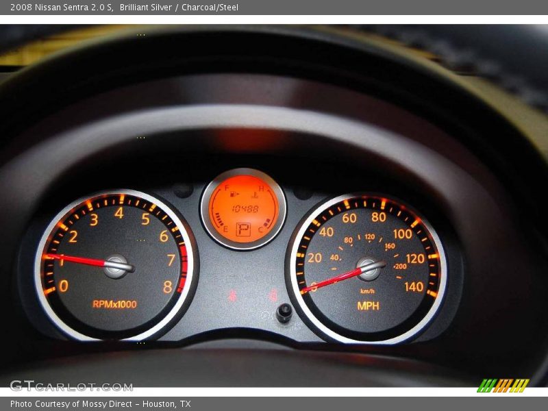 Brilliant Silver / Charcoal/Steel 2008 Nissan Sentra 2.0 S