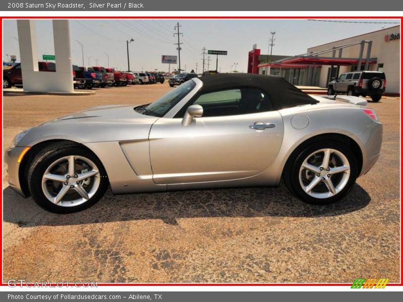 Silver Pearl / Black 2008 Saturn Sky Roadster