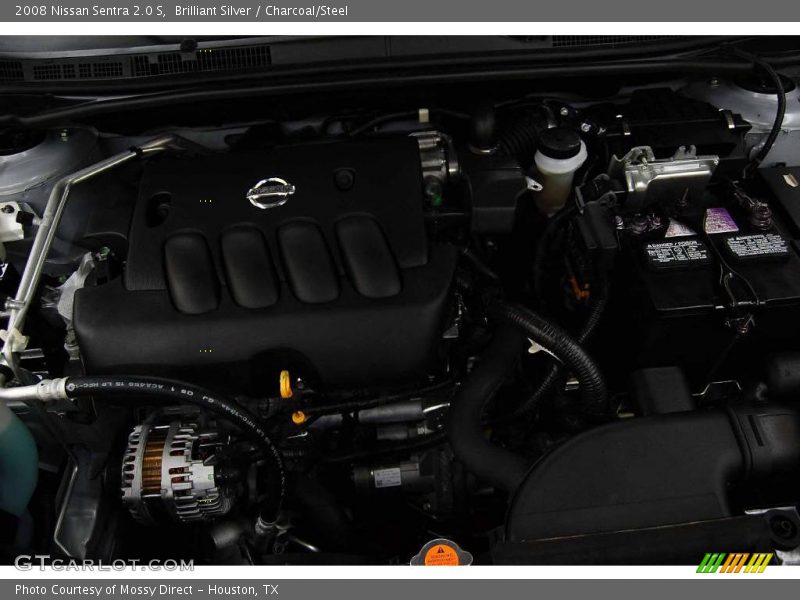 Brilliant Silver / Charcoal/Steel 2008 Nissan Sentra 2.0 S