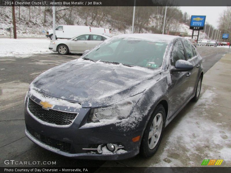 Atlantis Blue Metallic / Jet Black 2014 Chevrolet Cruze LT