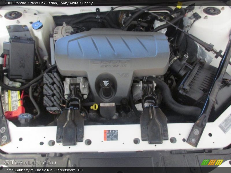 Ivory White / Ebony 2008 Pontiac Grand Prix Sedan