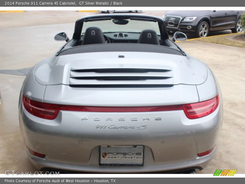 GT Silver Metallic / Black 2014 Porsche 911 Carrera 4S Cabriolet