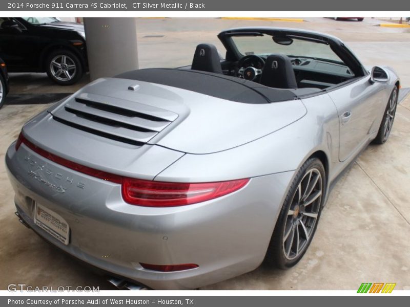 GT Silver Metallic / Black 2014 Porsche 911 Carrera 4S Cabriolet
