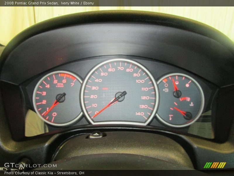 Ivory White / Ebony 2008 Pontiac Grand Prix Sedan