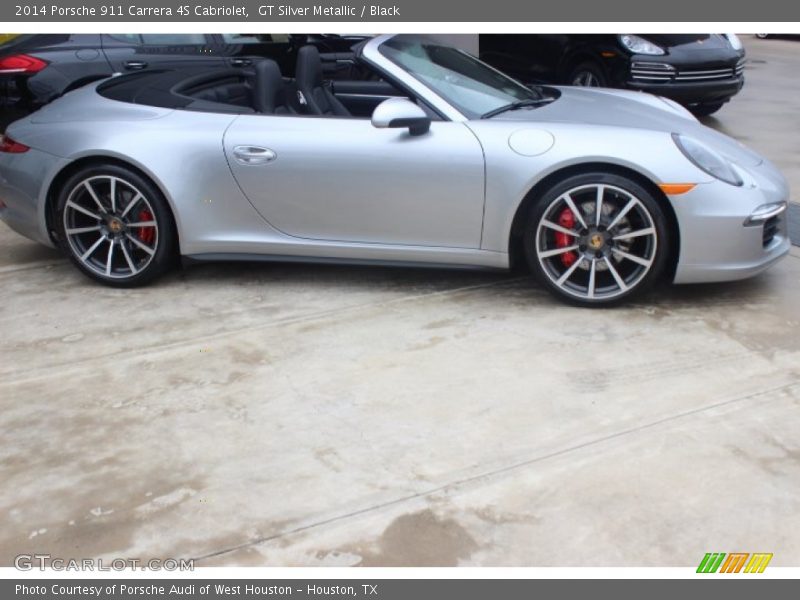 GT Silver Metallic / Black 2014 Porsche 911 Carrera 4S Cabriolet