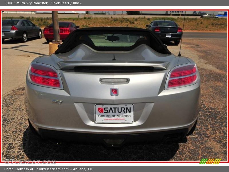 Silver Pearl / Black 2008 Saturn Sky Roadster