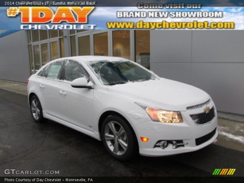 Summit White / Jet Black 2014 Chevrolet Cruze LT