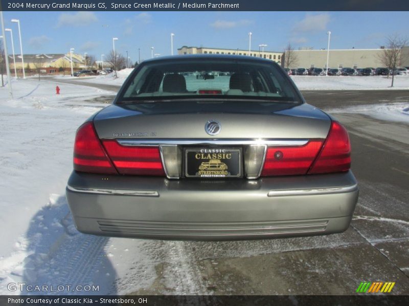 Spruce Green Metallic / Medium Parchment 2004 Mercury Grand Marquis GS