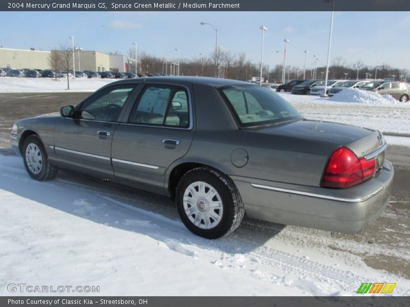 Spruce Green Metallic / Medium Parchment 2004 Mercury Grand Marquis GS