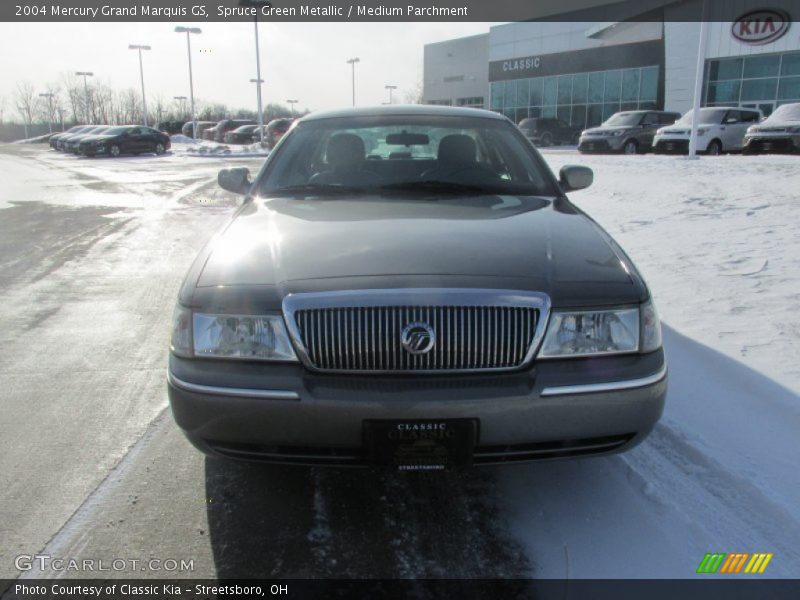 Spruce Green Metallic / Medium Parchment 2004 Mercury Grand Marquis GS