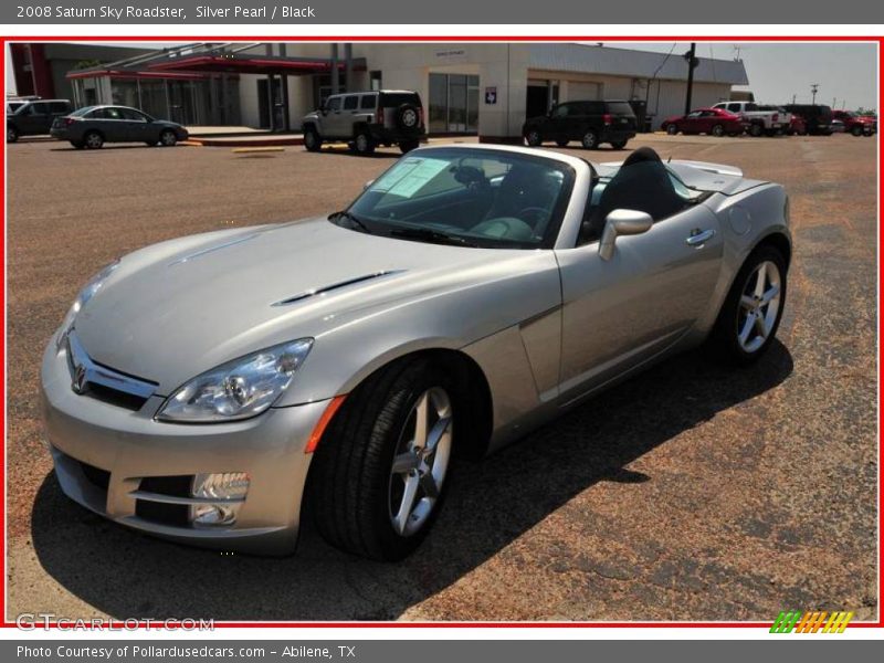 Silver Pearl / Black 2008 Saturn Sky Roadster