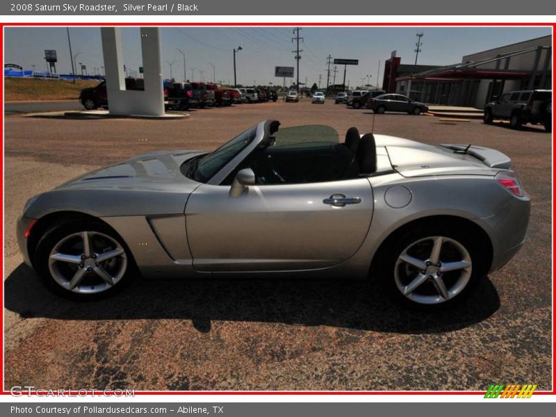 Silver Pearl / Black 2008 Saturn Sky Roadster