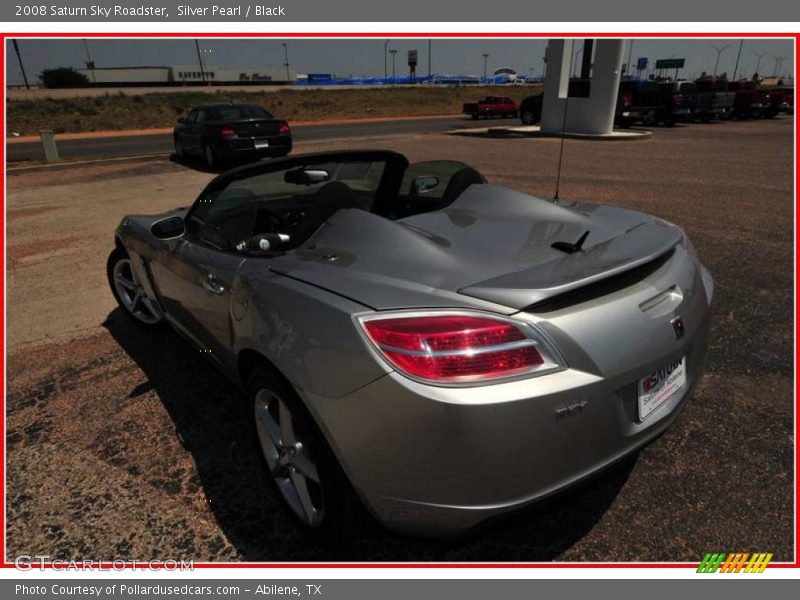 Silver Pearl / Black 2008 Saturn Sky Roadster