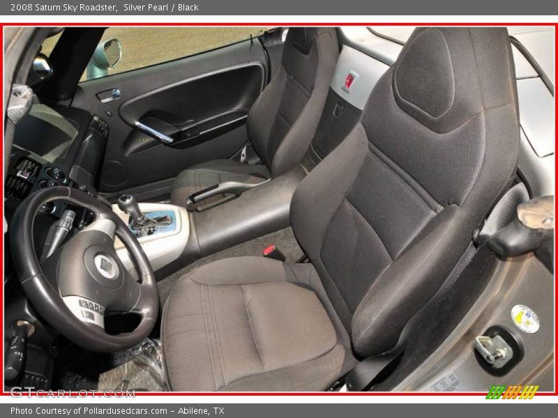 Silver Pearl / Black 2008 Saturn Sky Roadster