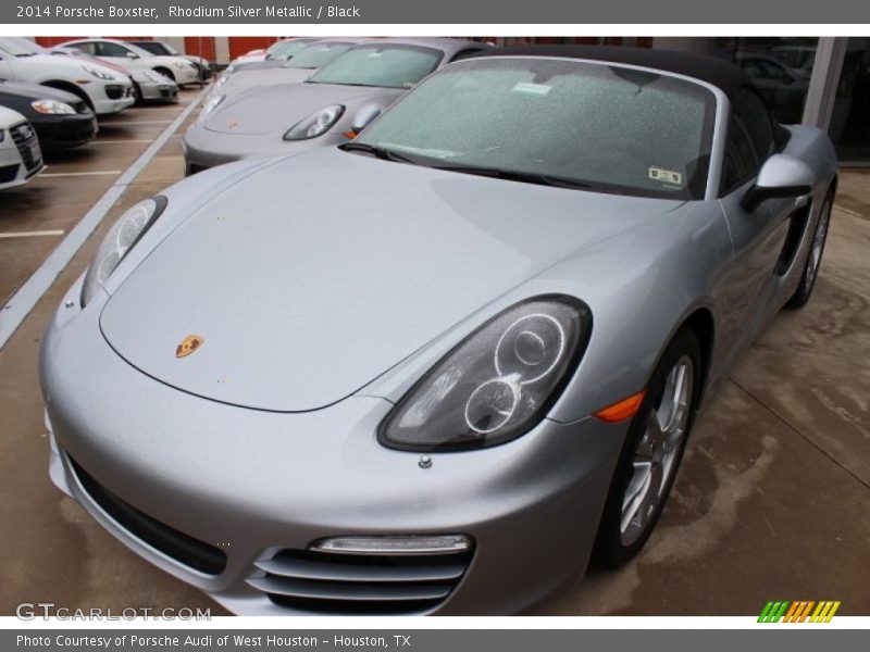 Rhodium Silver Metallic / Black 2014 Porsche Boxster