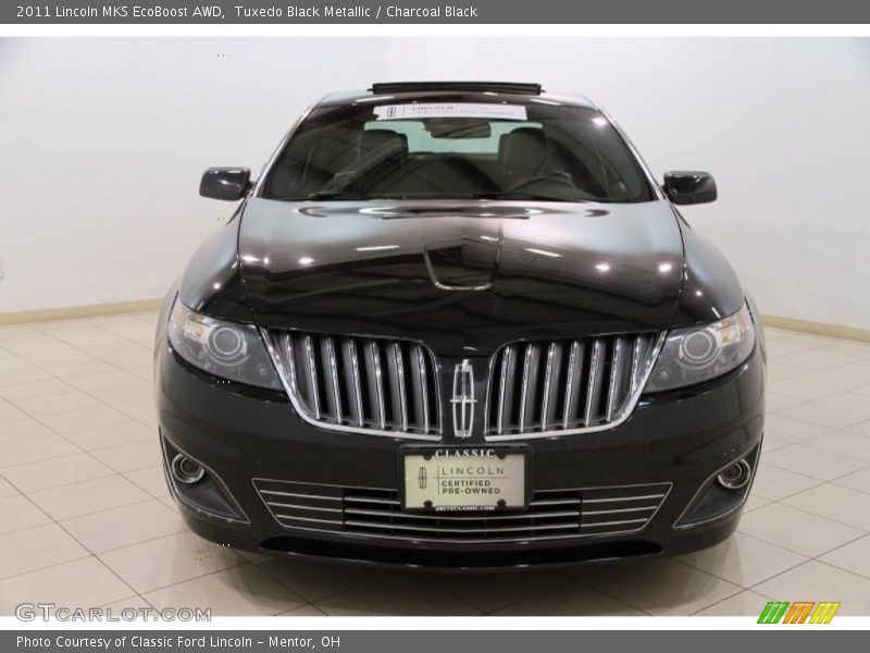 Tuxedo Black Metallic / Charcoal Black 2011 Lincoln MKS EcoBoost AWD