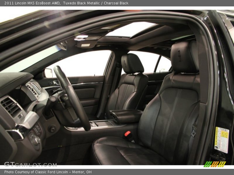 Tuxedo Black Metallic / Charcoal Black 2011 Lincoln MKS EcoBoost AWD