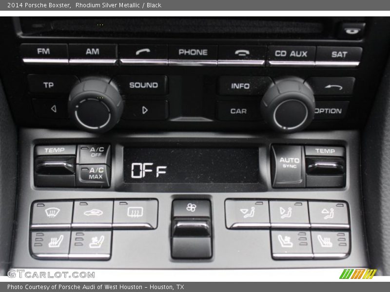 Controls of 2014 Boxster 