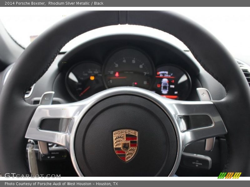 Rhodium Silver Metallic / Black 2014 Porsche Boxster