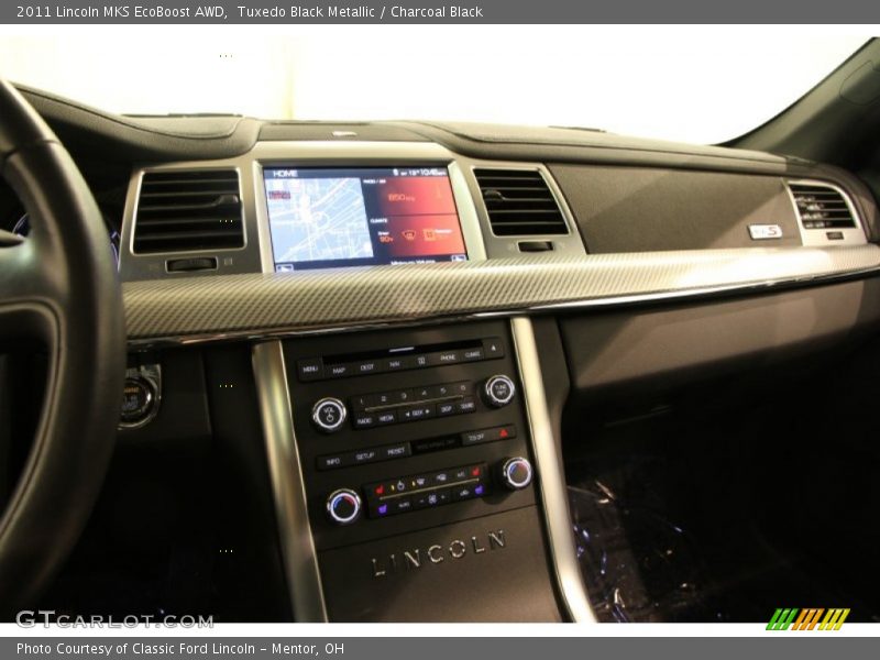 Tuxedo Black Metallic / Charcoal Black 2011 Lincoln MKS EcoBoost AWD
