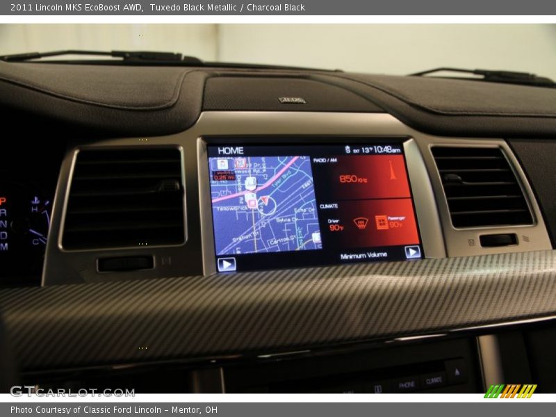 Tuxedo Black Metallic / Charcoal Black 2011 Lincoln MKS EcoBoost AWD