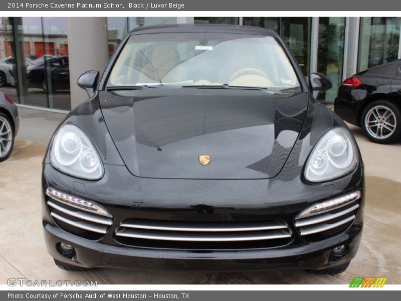 Black / Luxor Beige 2014 Porsche Cayenne Platinum Edition