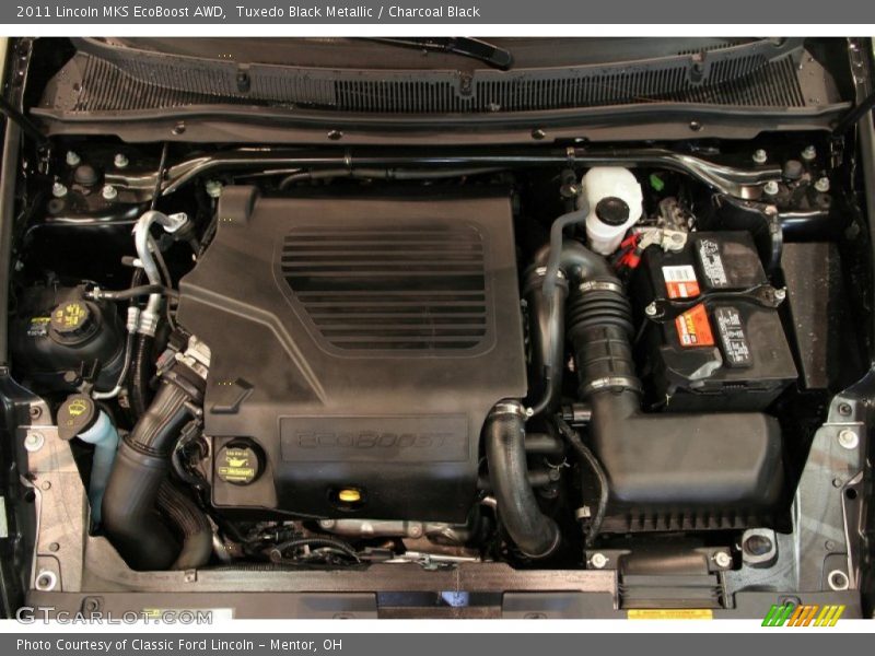 Tuxedo Black Metallic / Charcoal Black 2011 Lincoln MKS EcoBoost AWD