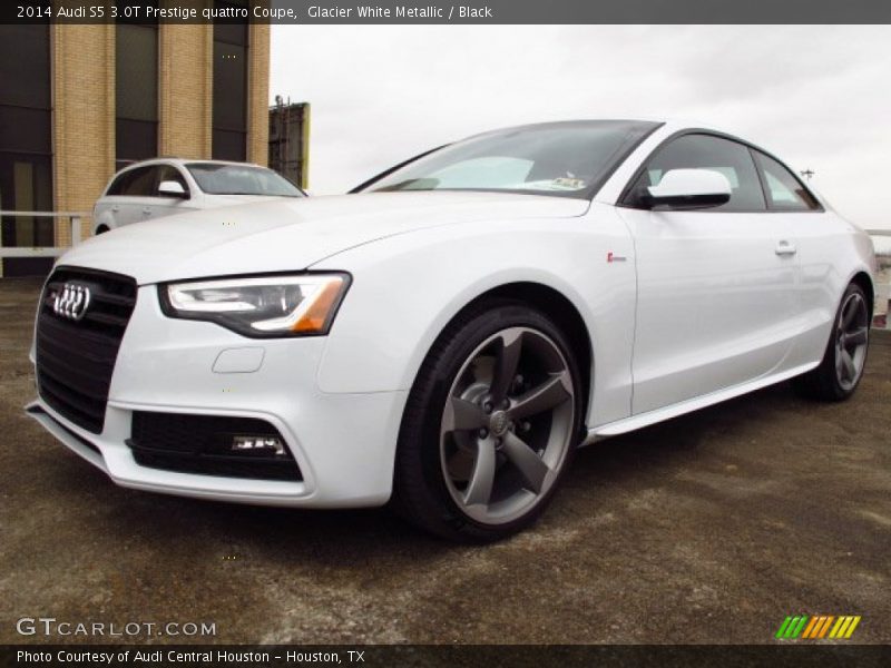 Glacier White Metallic / Black 2014 Audi S5 3.0T Prestige quattro Coupe