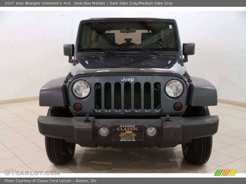 Steel Blue Metallic / Dark Slate Gray/Medium Slate Gray 2007 Jeep Wrangler Unlimited X 4x4