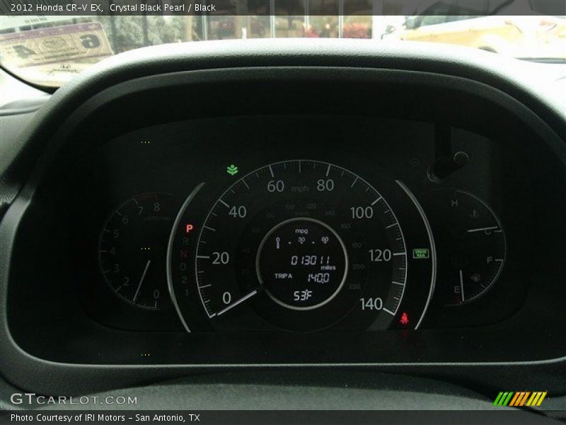 Crystal Black Pearl / Black 2012 Honda CR-V EX
