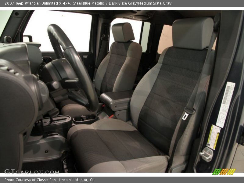 Steel Blue Metallic / Dark Slate Gray/Medium Slate Gray 2007 Jeep Wrangler Unlimited X 4x4