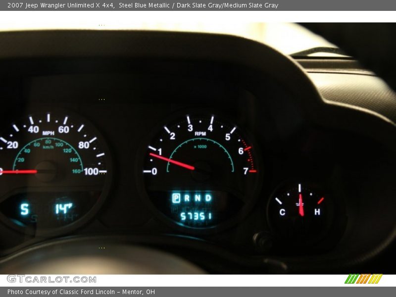 Steel Blue Metallic / Dark Slate Gray/Medium Slate Gray 2007 Jeep Wrangler Unlimited X 4x4