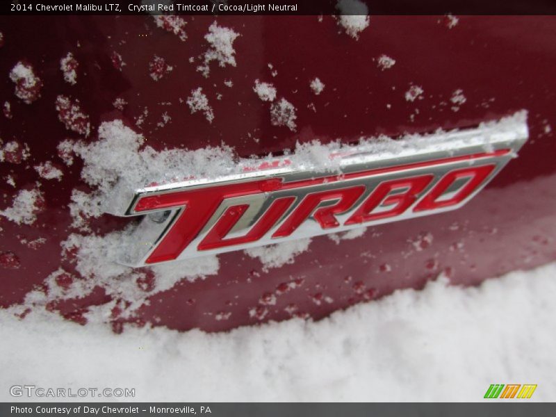 Crystal Red Tintcoat / Cocoa/Light Neutral 2014 Chevrolet Malibu LTZ