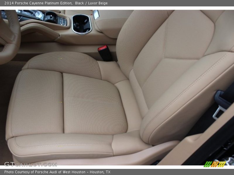 Front Seat of 2014 Cayenne Platinum Edition